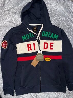 🏍️ Royal Enfield Moto Dream Ride Full-Zip Hoodie – Men’s US XL – NWT